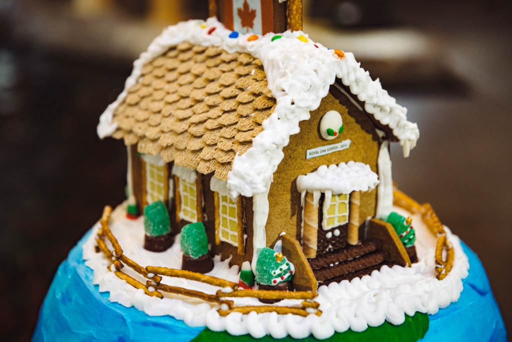 A Gingerbread House On A Plate